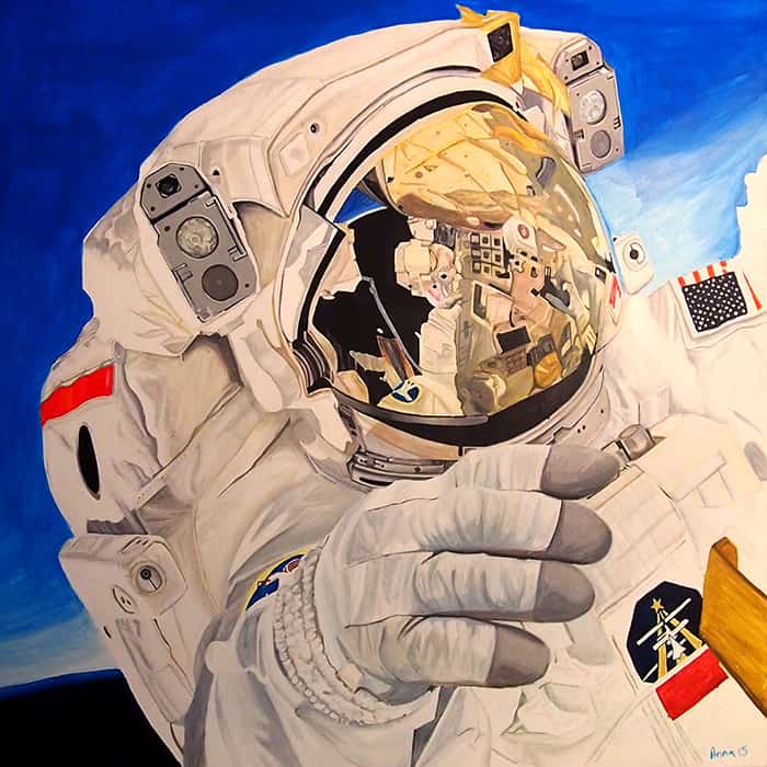 Astronaut painting