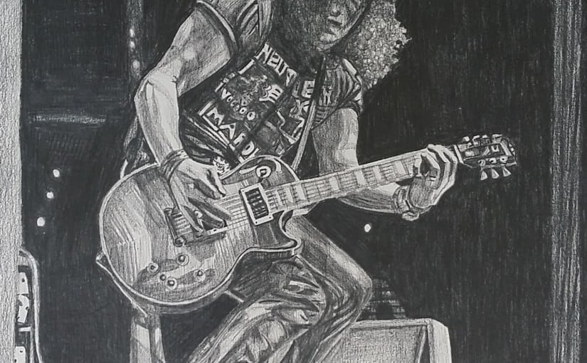 Portrait of the musician Slash